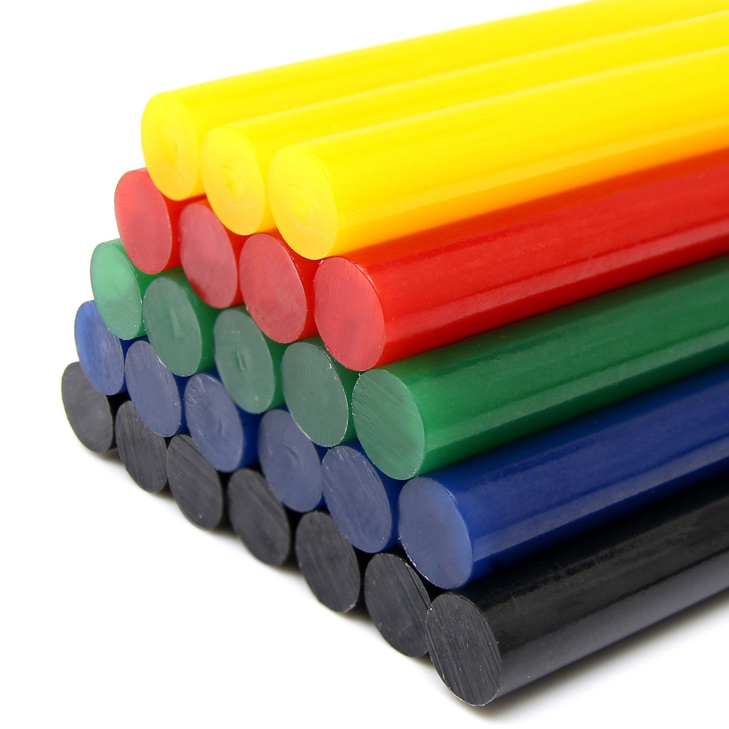 Mixed Colour Glue Sticks 100 x 11.2mm, Pack of 200