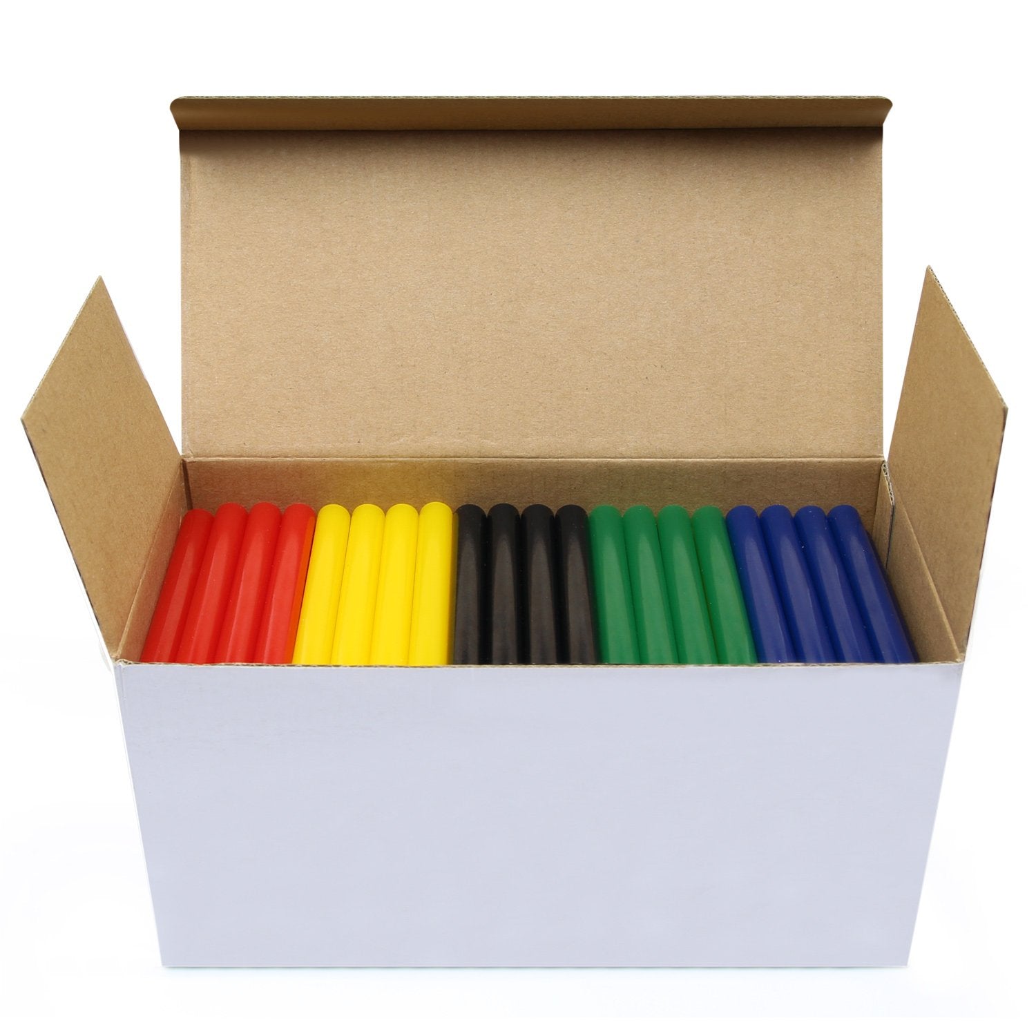 Mixed Colour Glue Sticks 100 x 11.2mm, Pack of 200