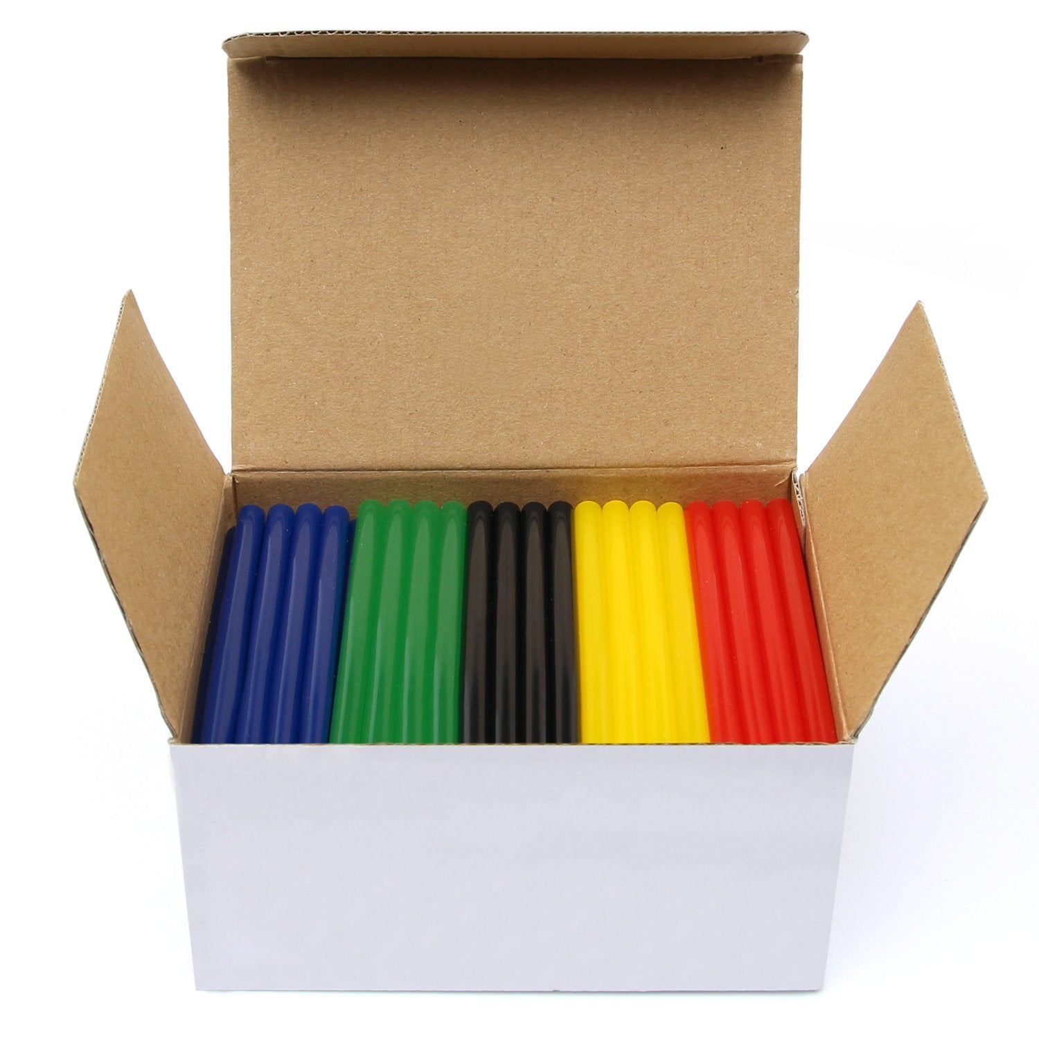 Mixed Colour Glue Sticks 100 x 7.2mm, Pack of 200