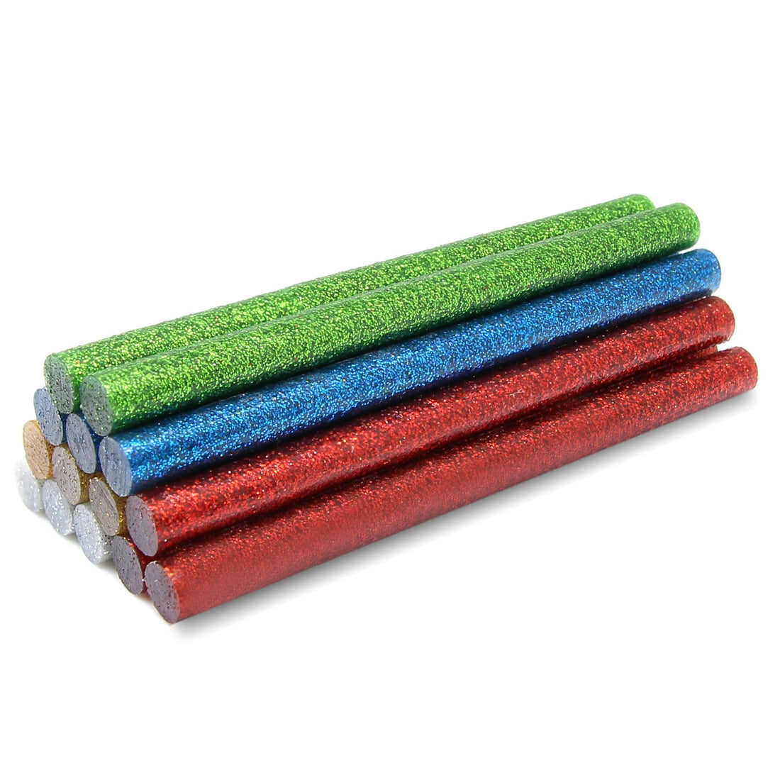 Mixed Colours Glitter Glue Sticks 100 x 7.2mm, Pack of 14