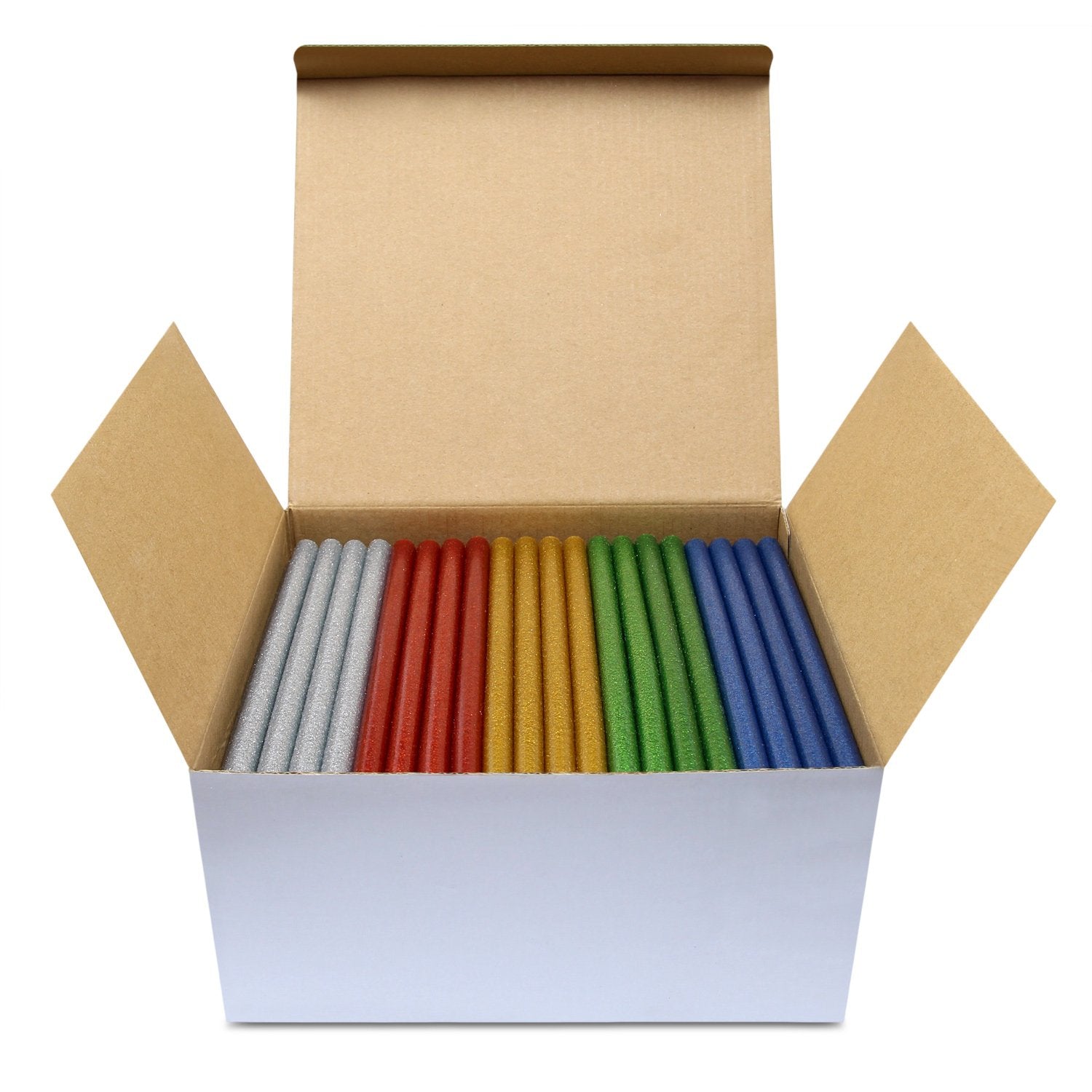 Glitter Glue Sticks Mixed Colours 200 x 11.2mm, Pack of 200