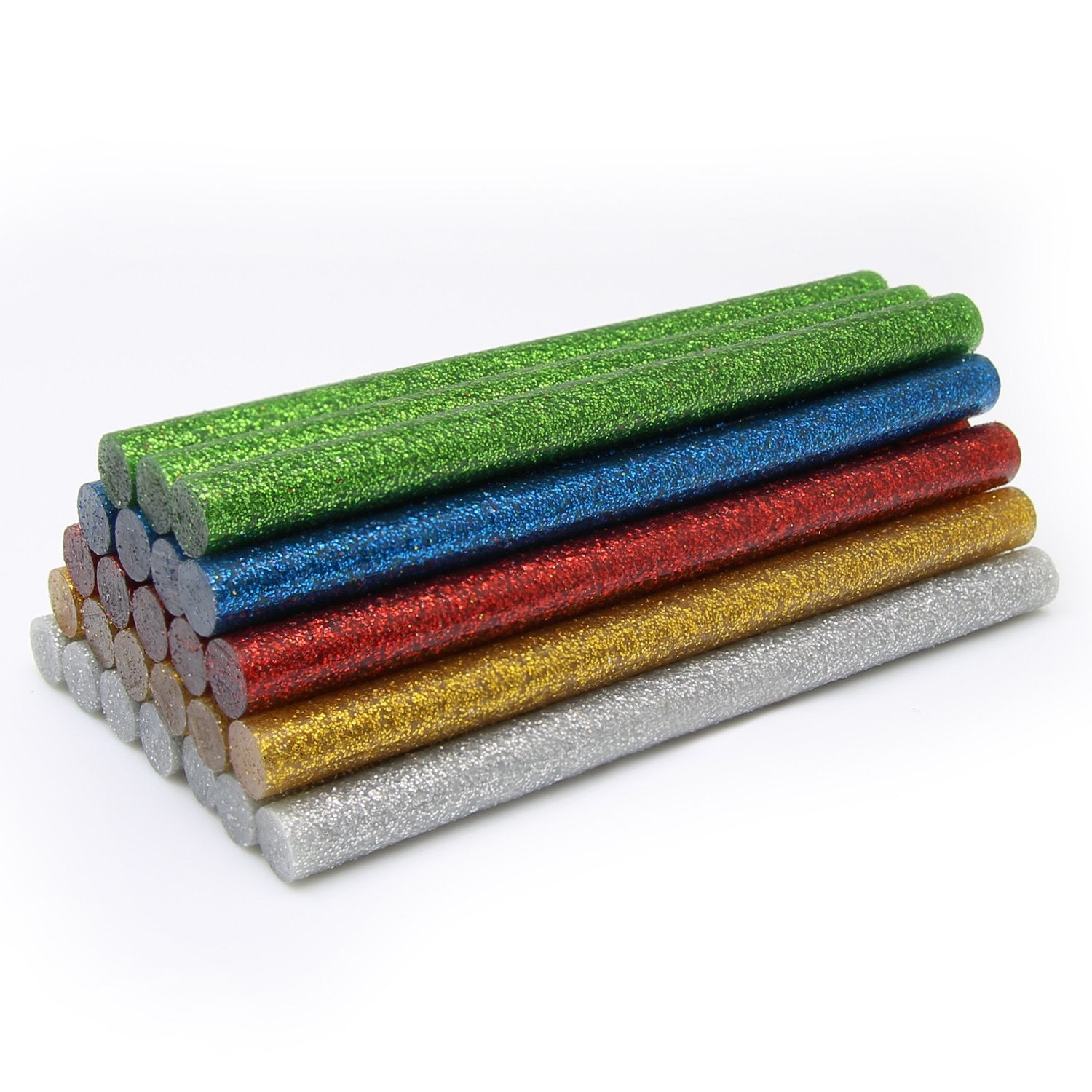 Glitter Glue Sticks Mixed Colours 100 x 7.2mm, Pack of 200