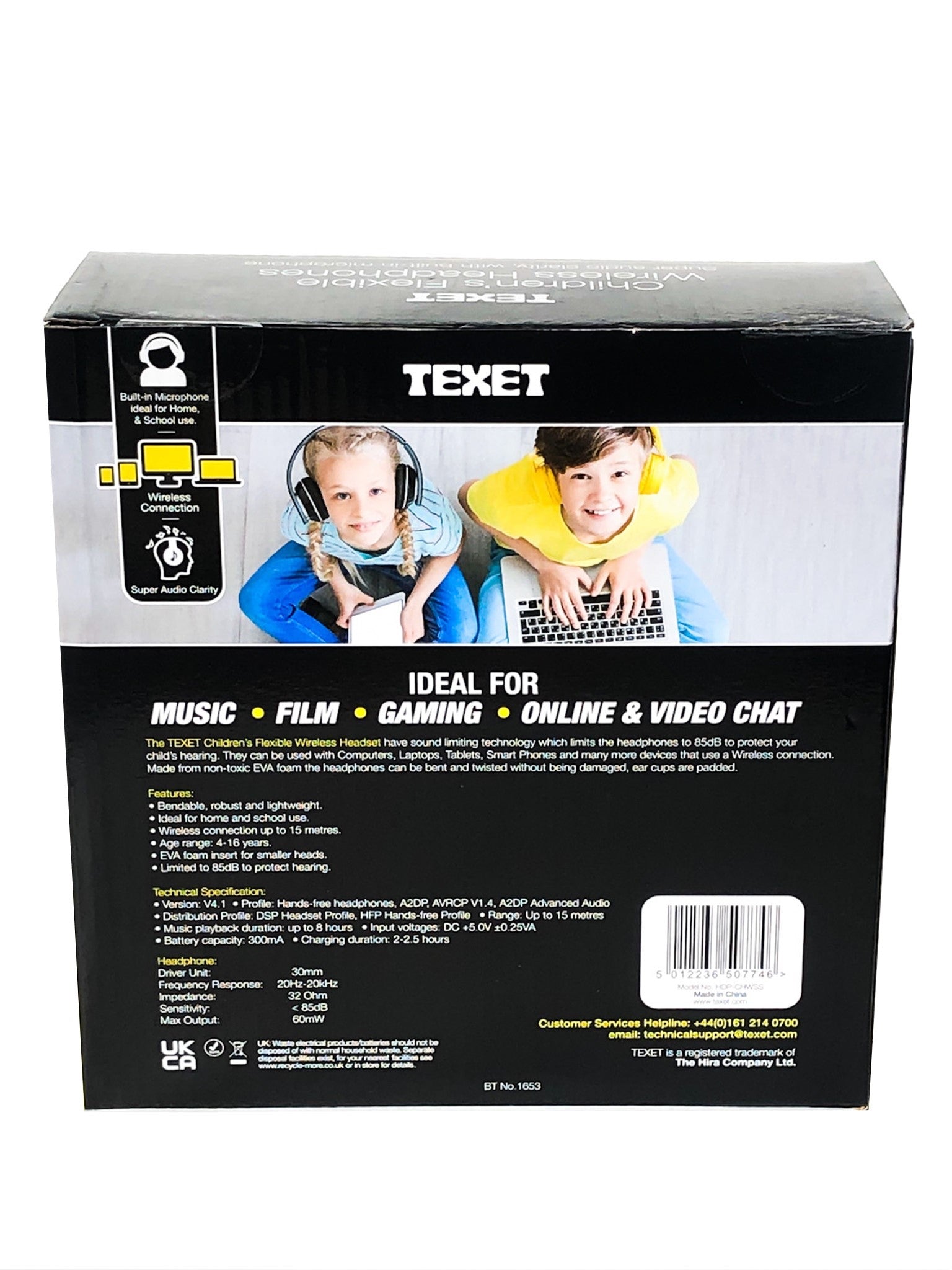 Flexible and Wireless Headphone for Children