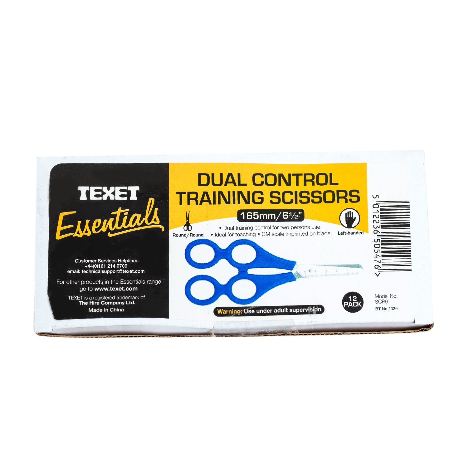 Left Hand Training Scissors Double Bow, Pack of 12