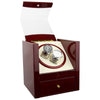 High Gloss Dual Case Watch Winder with Storage