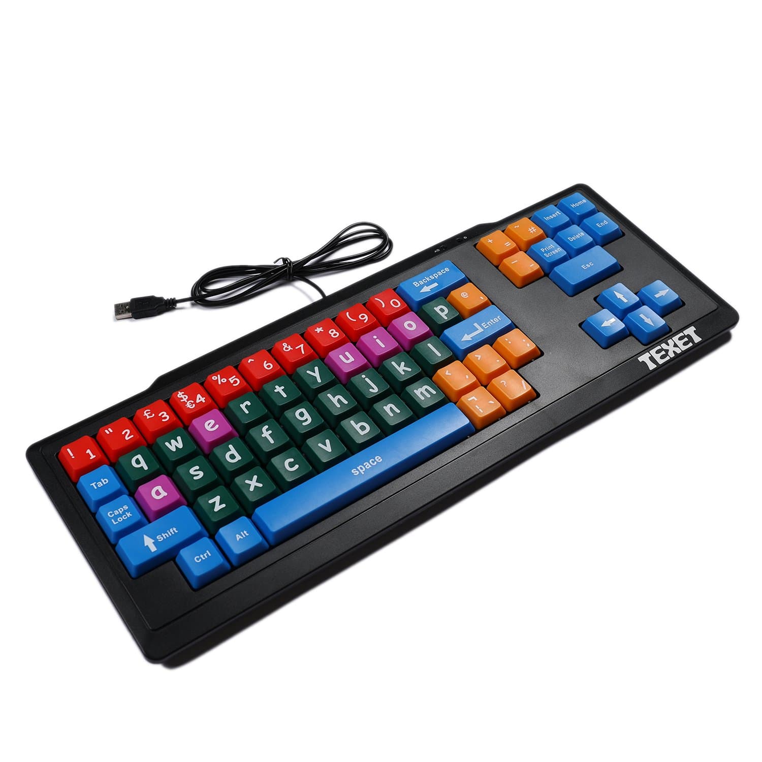 Wired Multi Colour Large Key Keyboard
