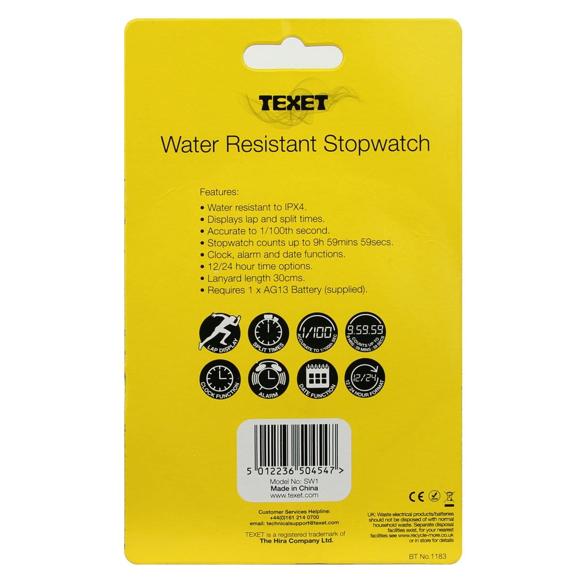 Water Resistant Stopwatch