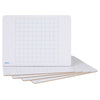 A4 Rigid Maths 100 Square Grid Whiteboard PK5