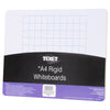A4 Rigid Maths 100 Square Grid Whiteboard PK5