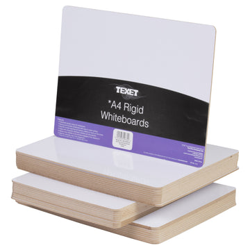 A4 Rigid Plain Whiteboard, Pack of 30