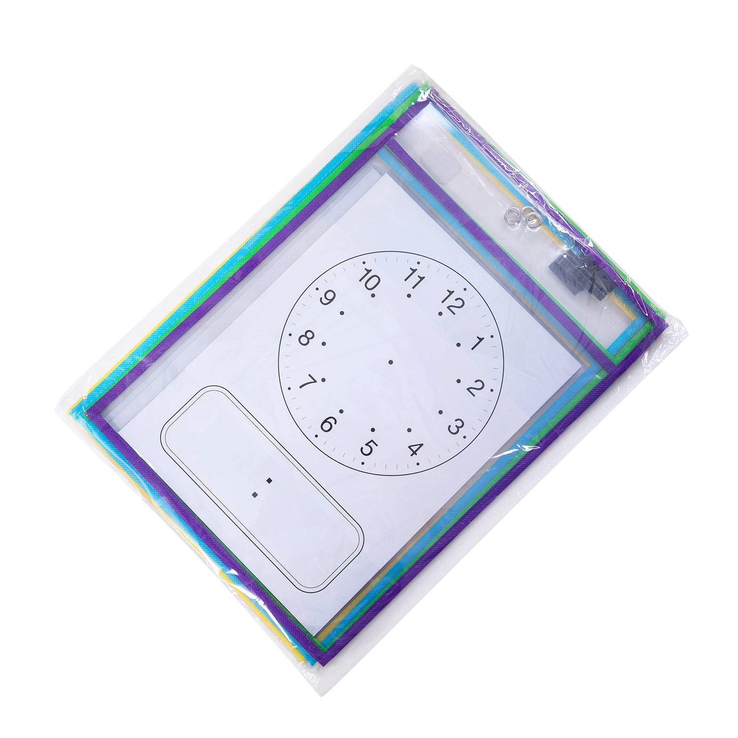 A4 Drywipe Sleeves Assorted Colours, Pack of 5