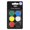 Power Magnets PK6 Assorted Colours