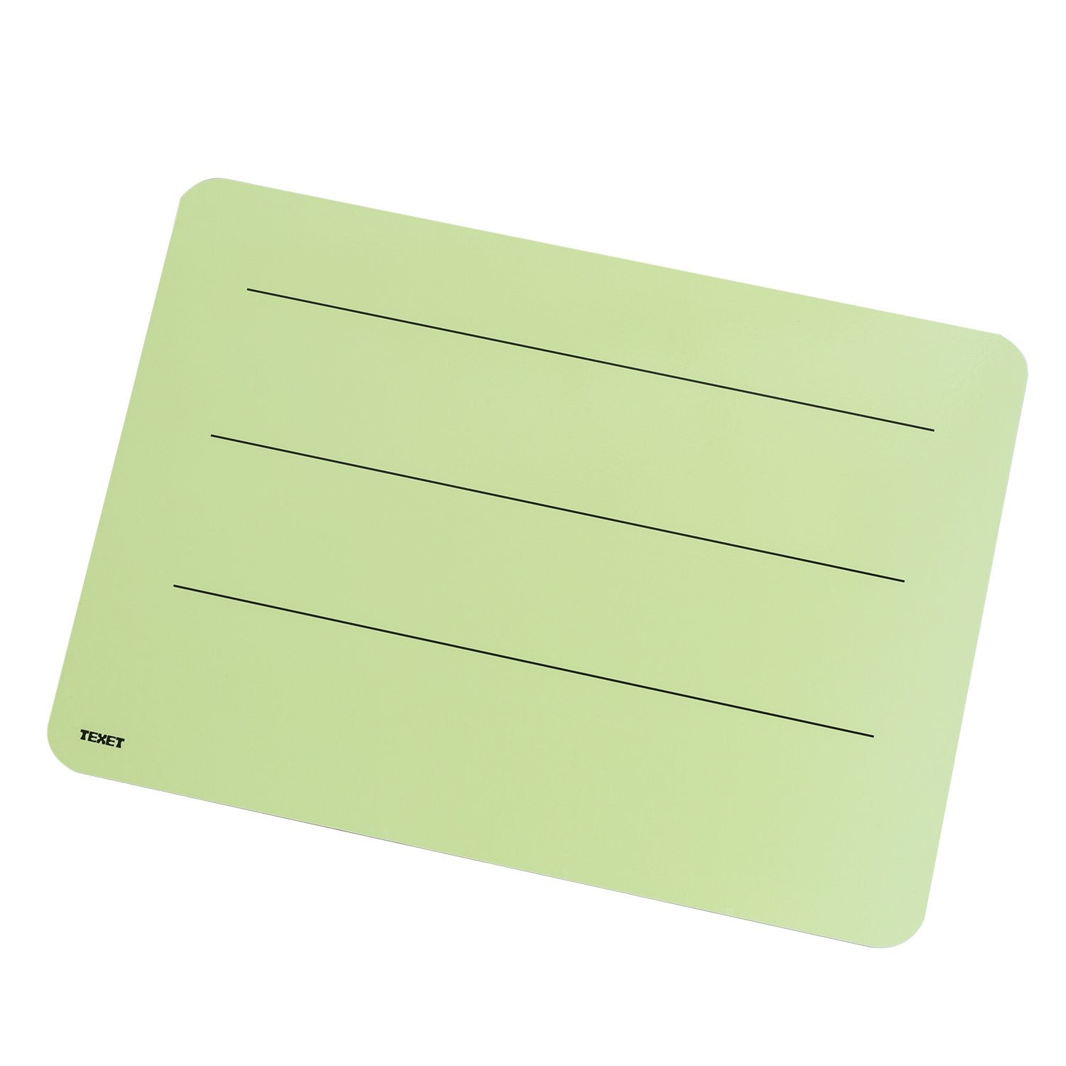 A4 3 Line Double-Sided Lapboard Green, Pack of 5