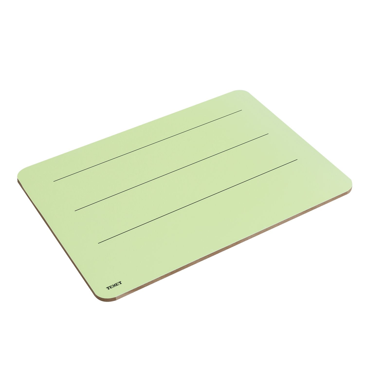 A4 3 Line Double-Sided Lapboard Green, Pack of 5