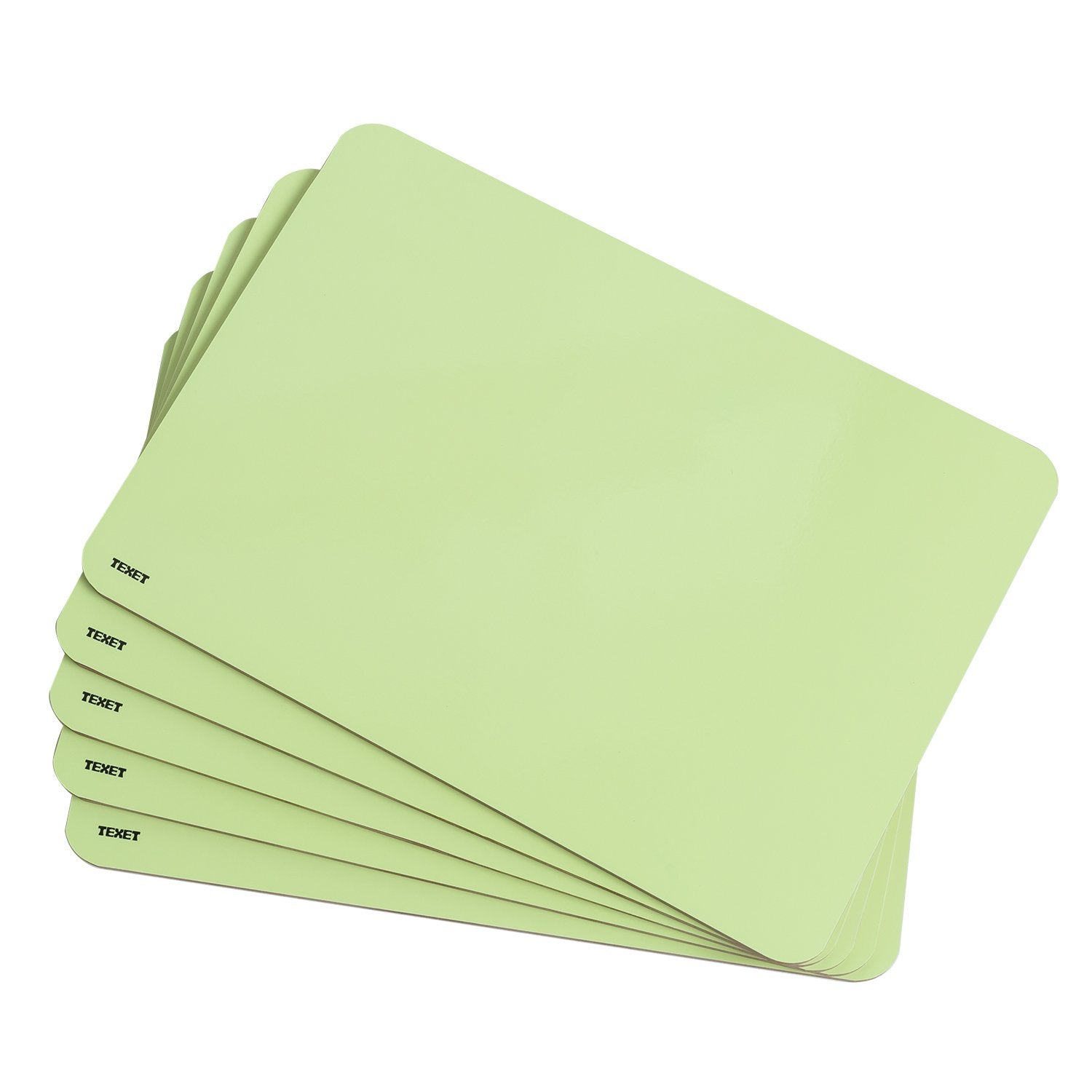 A4 Rigid Plain Double-Sided Lapboard Green, Pack of 5