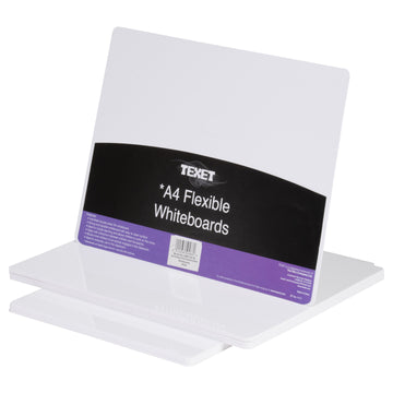A4 Flexible Plain Whiteboard, Pack of 30