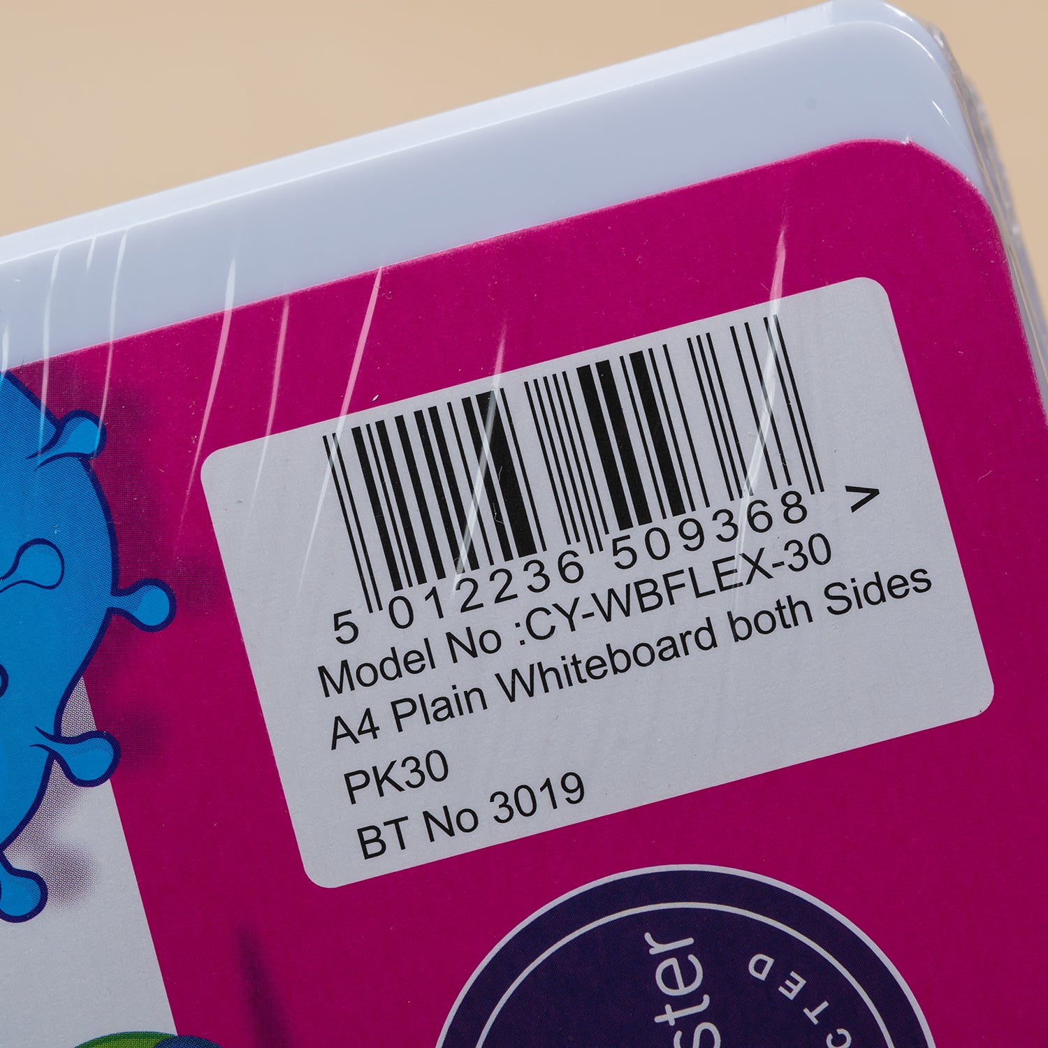 Flexible A4 Plain Whiteboard, Pack of 30